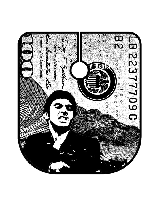 Tony Montana 100 Dollar Bill Barber Cape
